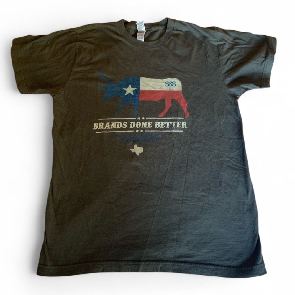 American Apparel Gray T-Shirt S&S Active Wear Fort Worth, Texas Mens Tee Shirt